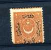 Turquie  :  Yv  22  *   Dentelé 13 1/2  ,    N2 - Unused Stamps