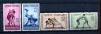 Turquie  -  1949  :  Yv  1083-86  *     Lutte  ,  N2 - Neufs