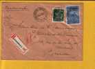 768+771 Op Aangetekende Brief Met Stempel SCHAERBEEK 1B (VK) - 1948 Exportation