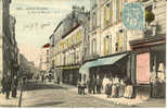 AUBERVILLIERS - La Rue Du Moutier - Belle Animation - Voy. 1906 - Aubervilliers