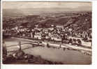 CPSM Noir Et Blanc De Trévoux (Ain 01): Vue Générale Aérienne Et Vallée De La Saône - Trévoux