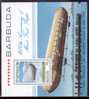 SHEET, Barbuda Sc581 Graf Zeppelin, 1928 - Fesselballons