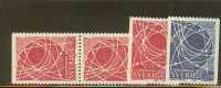 SWEDEN 1968 MICHEL No: 614-615  MNH - Unused Stamps