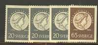 SWEDEN 1954 MICHEL No: 394-395  MNH - Unused Stamps