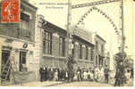 MONTREUIL SOUS BOIS - Ecole Parmentier - Groupe, Rue Pavoisée  - Voy. 1907 - Montreuil