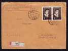 1958,nice Franking On  Cover 4 STAMPS FACE VALUE 4,90 LEI VERY RARE!!. - Lettres & Documents