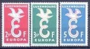 Luxembourg Sc341-3 Europa - 1958