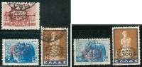 ● GRECIA  - 1946 / 47  -  Soprastampati  -  N.   524 B  . . . .  Usati  -  Lotto 66 /67 - Oblitérés