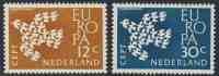 Nederland Netherlands Pays Bas 1961 Mi 765 /6 YT 738 /9 Sc 387 /8 SG 912 /3 ** Duif / Stud / Pigeon / Taube  Europa Cept - 1961