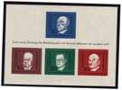 1.Bundeskanzler Adenauer 1968 BRD 554/7,ER,Mini-Block 557+Bl.4 ** 8€ Schumann FRANCE Bloque Hb Bloc M/s Sheet Bf Germany - Sir Winston Churchill