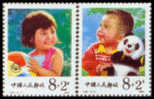 1984 CHINA T92  Children(Semi-postal) 2V - Ongebruikt