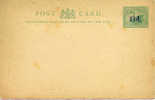 W AUSTRALIA 1893 1 1/2d On 3d POSTCARD H & G 5, UNUSED  SWAN - Covers & Documents