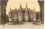 SPONTIN-FACADE DE CHATEAU FORT-CARTE D´HONNEUR -ETTERBEEK-2 SCANS - Yvoir