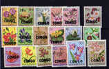 Congo 1960, émission « Fleurs » Surchargée, ++parfait Neuf  +Postfrich++Mint N.H. Cote 75 E - Andere & Zonder Classificatie