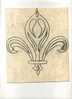 - FLEUR DE LYS . CROQUIS NON SIGNE . AU DOS DESSIN HERALDIQUE - Drawings