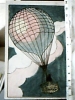 MONGOLFIERA DISEGNATA PASTELLO SU PRESTAMPATO GIOTTINO GIOTTO VB1929  BS20516 - Balloons