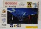 Snow Mountain,to Read Nature,outdoor Sports,climbing,China 2002 Toread Camping Equipment Advertising Pre-stamped Card - Klimmen