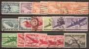 UNITED STATES - Range Of Used Airmails - 2a. 1941-1960 Usados