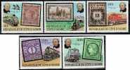 Ivory Coast Sc514-8 Rowland Hill, Train, GB #75, #125... - Rowland Hill