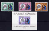 Rwanda 1964, J. Météorologique Mondiale, N° 67 / 69 + BF  ++ Cote 10 € Neuf Sans Charnière ++Postfrich+Mint N.H - Klimaat & Meteorologie