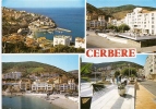 66 - CERBERE  En Multivues....Frontière...Mairie..Plage... - Cerbere