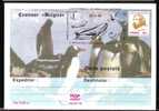 WHALE BALEINE-PENGOUIN PMK 1998,BELGICA-EXPEDITION,EXPLORER;LOUIS MICHOTTE,CARD ROMANIA - Whales