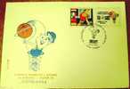 1989 YUGOSLAVIA FDC 26th BASKETBALL EUROPEAN CHAMPIONSHIP ZAGREB EUROBASKET - Basket-ball
