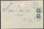 50 C. (paire) Obl. Sc BINCHE S/L. Recommandée Du 25-IX-1925 Vers Houdeng. - 4370 - 1921-1925 Kleine Montenez