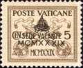 20258) Sede Vacante - 18 Febbraio 1939 Serie Completa Nuova Di 7 Valori Linguellata - Nuovi