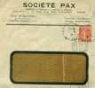 Semeuse 199 Sur Lettre Des  Ets Pax à Caudéran-Bordeaux ,  Pour Chalon-sur-Saône - 1903-60 Semeuse Lignée