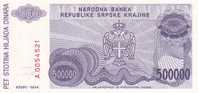 CROATIE   500 000 Dinara  Daté De 1994   Pick R32     ***** BILLET  NEUF ***** - Kroatië