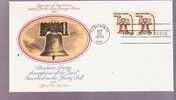 FDC Liberty Bell  - Scott # 1595 - 1971-1980