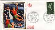 France: 1970 Fdc Sur Soie, VII èmes Championnat Du Monde De Hand-ball - Handball
