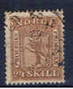 N Norwegen 1863 Mi 10 Wappenmarke - Used Stamps