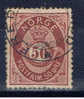 N Norwegen 1877 Mi 30 Posthornmarke - Used Stamps