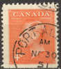 Canada SG. 432c King George VI Imperf X Perf. 12 Booklet Stamp £7,- - Single Stamps