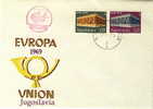 YOUGOSLAVIA FDC MICHEL 1361/62 EUROPA 1969 - 1969