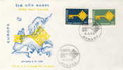 TURKEY FDC MICHEL 2095/96 EUROPA 1968 - 1968