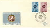 NEDERLAND FDC MICHEL 555/56 EUROPA 1967 - 1967