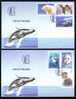 Polar Bear Fox Whale Seal Penguin 2 FDC 2007 Romania - Bears