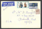 Belgium Par Avion Per Luchtpost Label Beauty Franked Cover Europa CEPT 1981 To USA - Lettres & Documents