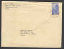 India Ingraham Institute Ghaziabad Cover To Porterville California USA Bhuvanesvara Temple Stamp - Lettres & Documents