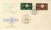 SPAIN FDC MICHEL 1189/90 EUROPA 1960 - 1960