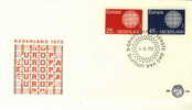 NEDERLAND FDC MICHEL 977/80 EUROPA 1970 - 1970