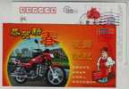 Suzuki Haojue Motorcycle,Motorbike,CN 09 Obey The Law Of Road Traffic Advertising Pre-stamped Card - Motorfietsen