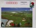 Flag,golf Court,China 1999 Shanghai International Golf Rural Club Advertising Pre-stamped Card - Golf