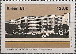 BRAZIL - INSTITUTE OF MILITARY ENGINEERING, 50th ANNIVERSARY 1981 - MNH - Nuevos