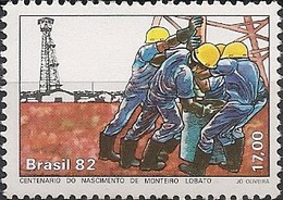 BRAZIL - OIL DRILLING, CENTENARY 1982 - MNH - Pétrole