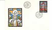 Enveloppe Fdc De Roumanie, Pâques, Christ   Sur  La Croix - Brieven En Documenten