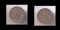 10 REICHPFENNIG 1925 D - 10 Renten- & 10 Reichspfennig